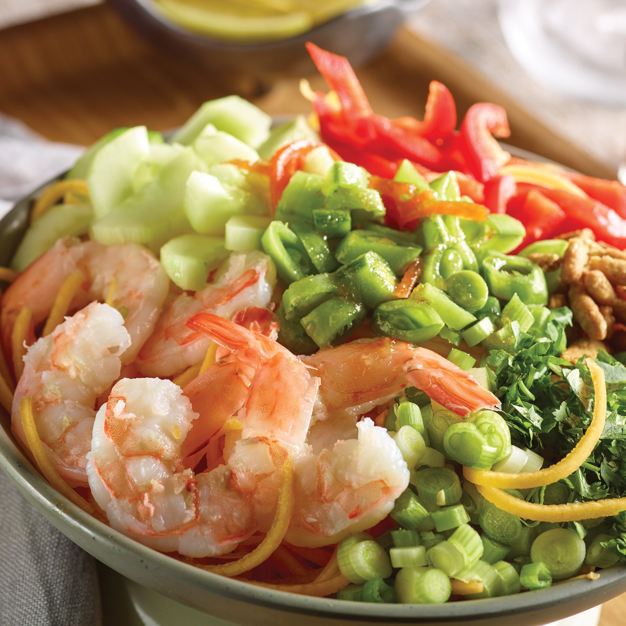 Butternut Noodle Asian Shrimp Salad Recipe from H-E-B