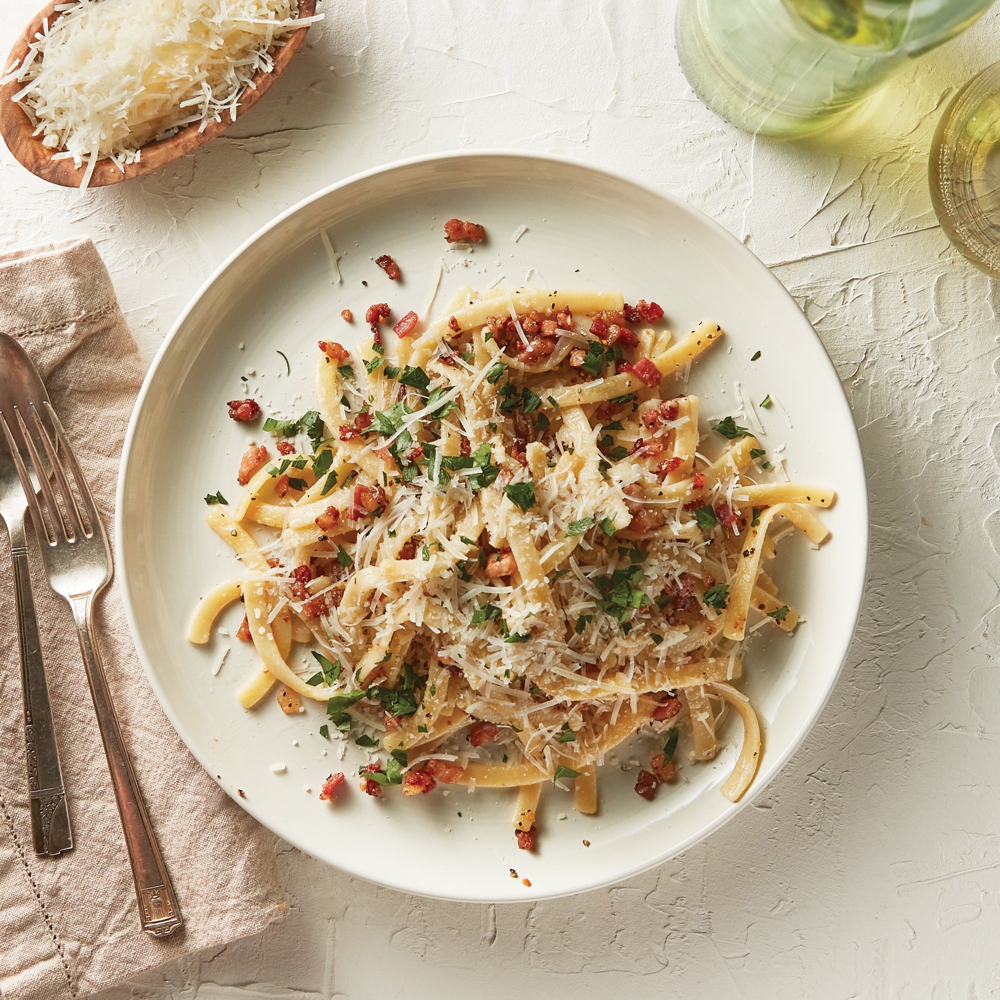 Cacio e Pepe with Pancetta Recipe from HEB