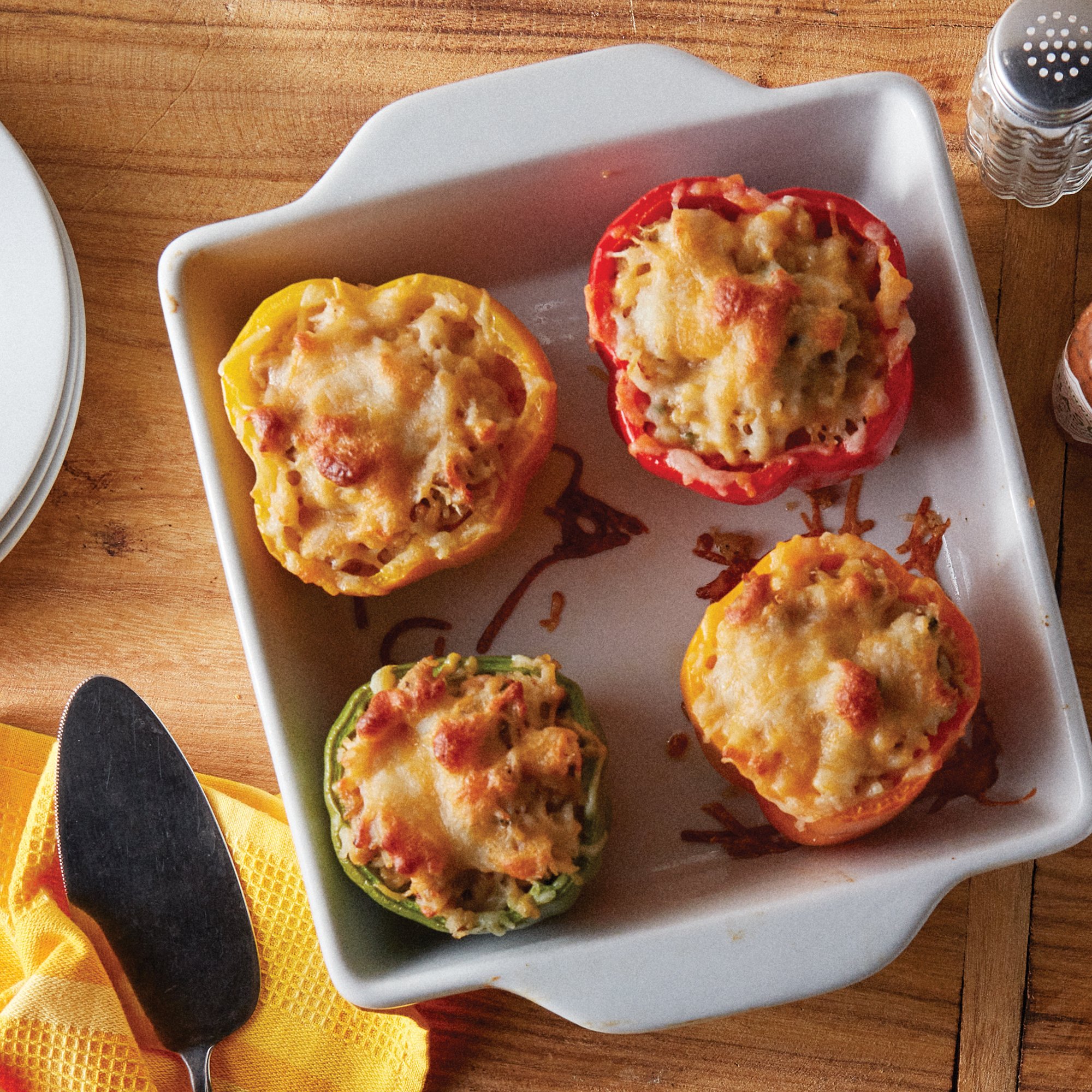 Cajun Stuffed Bell Peppers Recipe from HEB