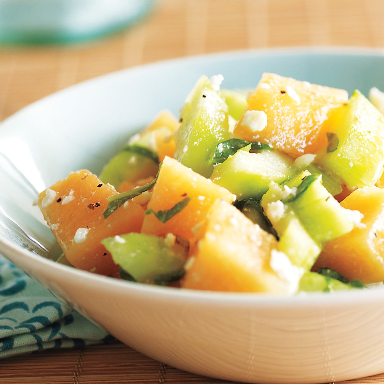 Cantaloupe And Cucumber Salad Recipe From H E B