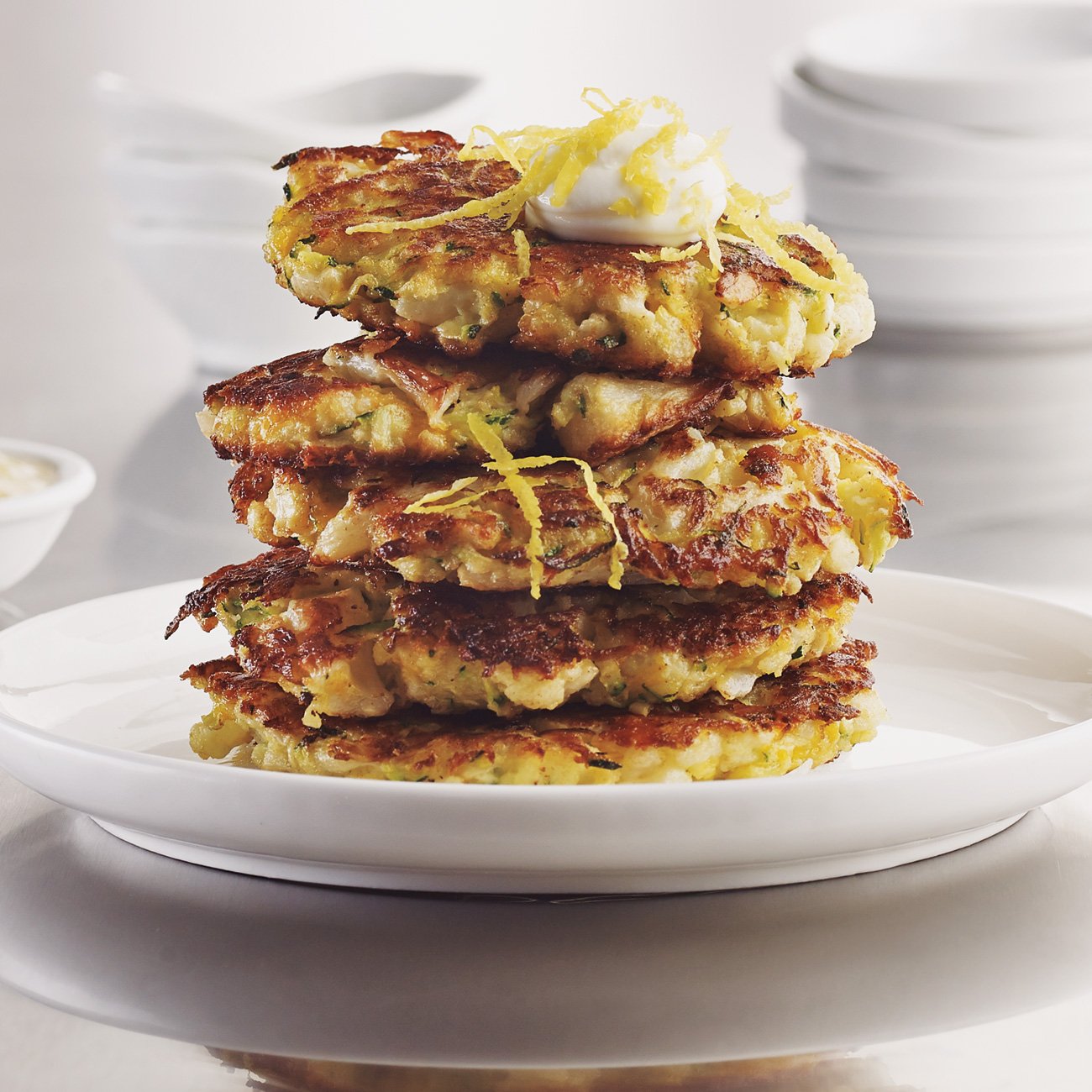 Cauliflower Zucchini Pancakes Recipe from HEB
