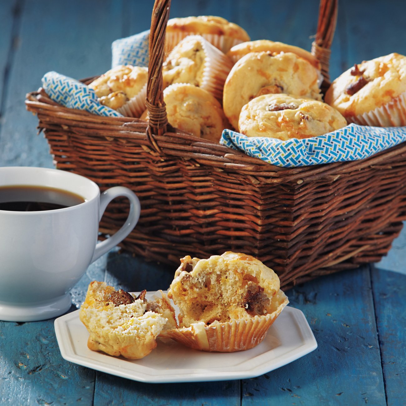 Cheese & Sausage Breakfast Muffins Recipe from HEB