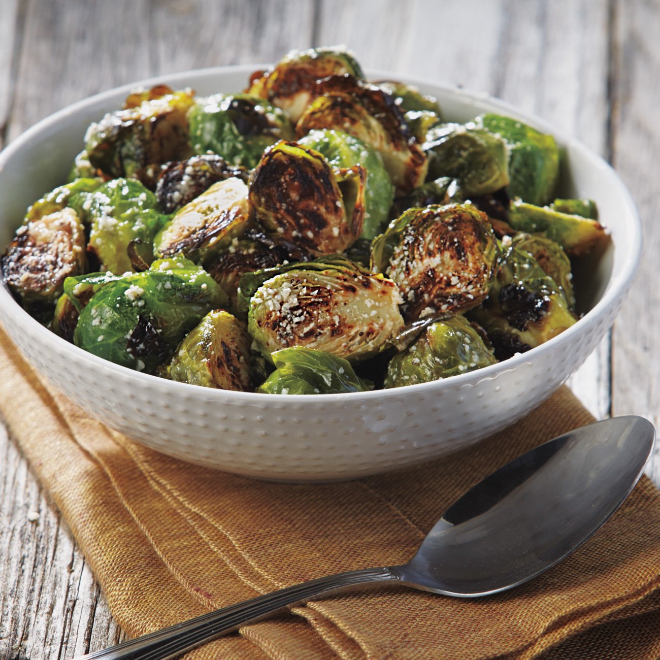 Cheesy Peppered Brussels Sprouts Recipe from HEB