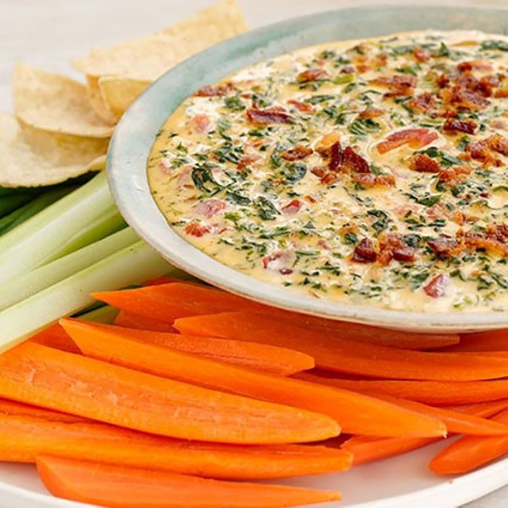 Cheesy Spinach and Bacon Dip Recipe from H-E-B
