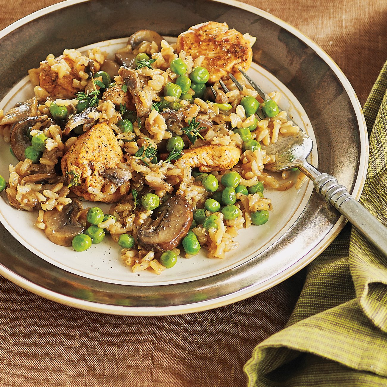 Chicken And Rice With Mushrooms Recipe From H-E-B