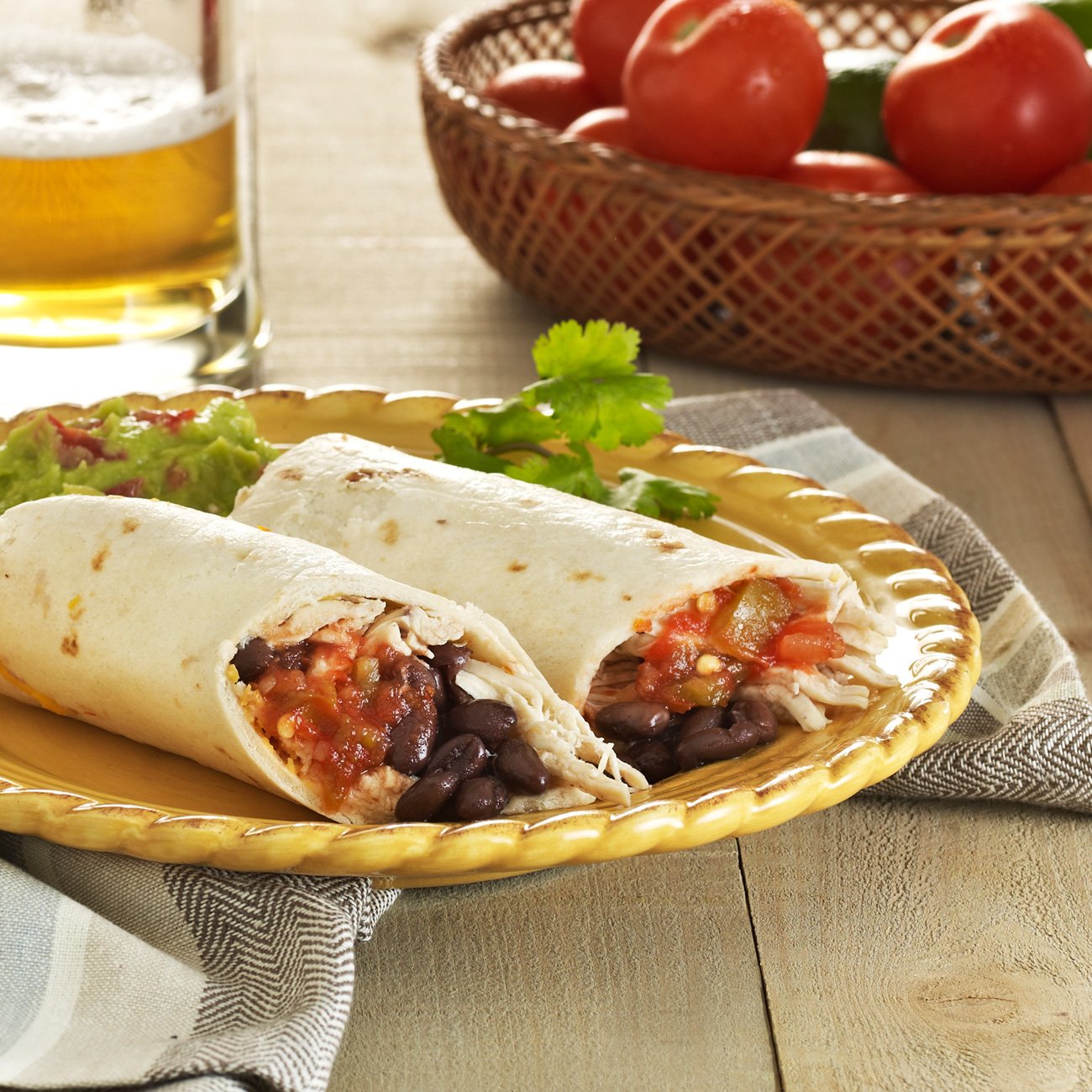 Chicken & Black Bean Burritos Recipe from HEB