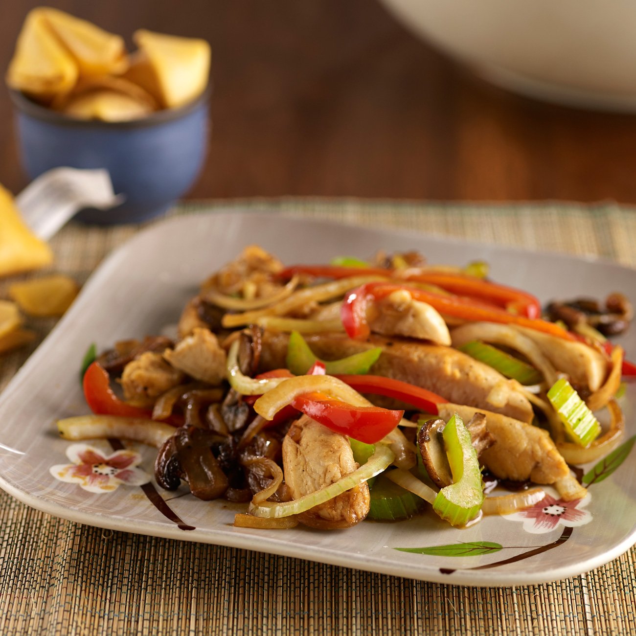Chicken & Mushroom Stir Fry Recipe from H-E-B