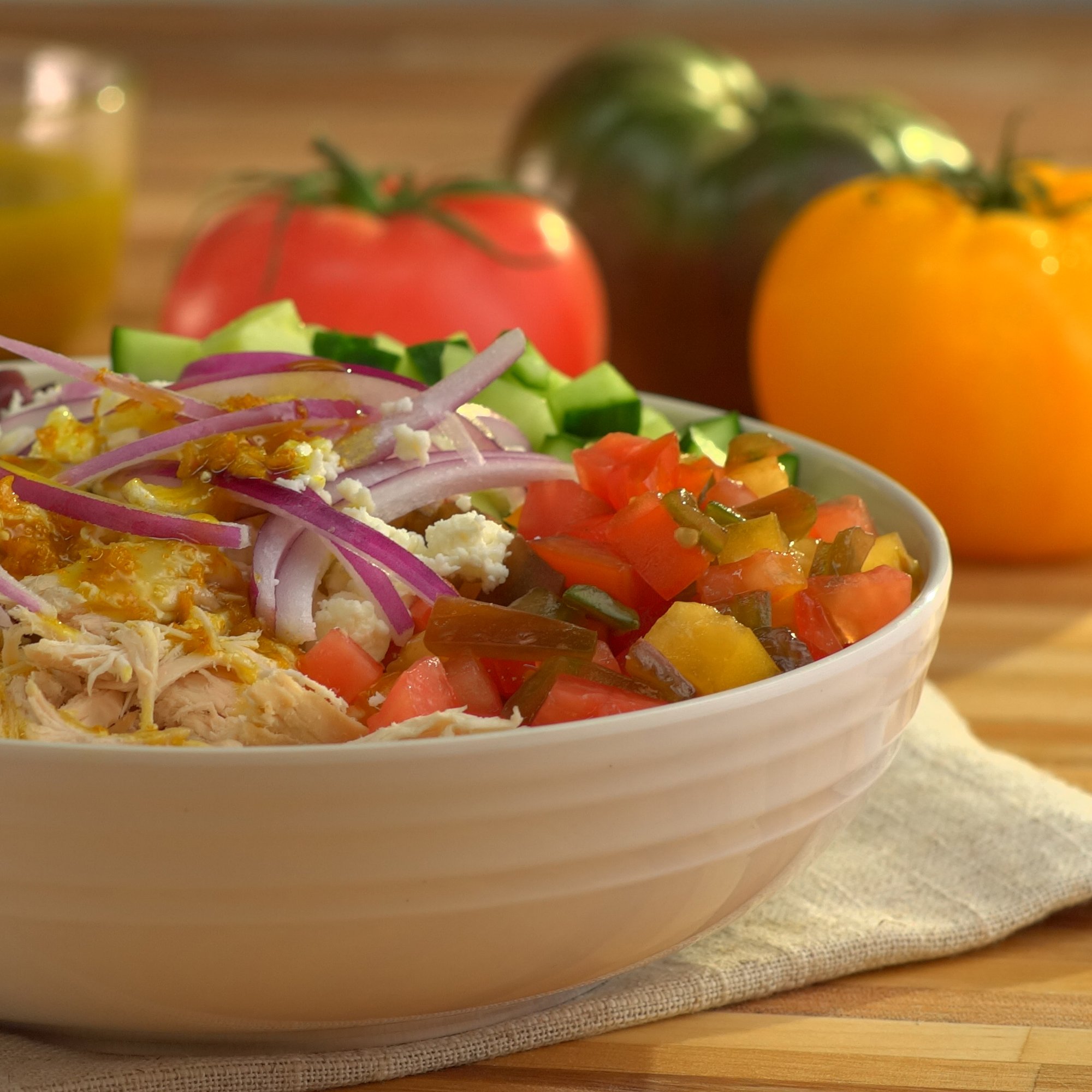 Chicken Quinoa Bowl with Turmeric Dressing Recipe from HEB