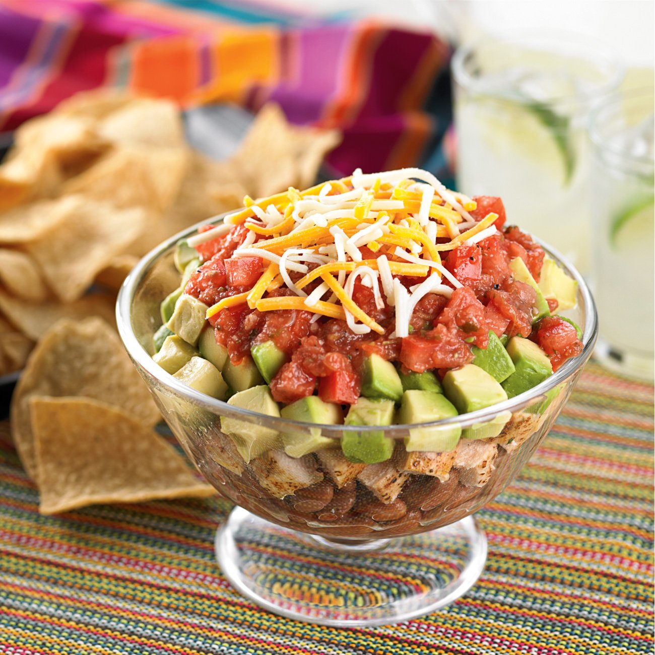 Crisp & Chunky Layered Salsa Dip Recipe from HEB