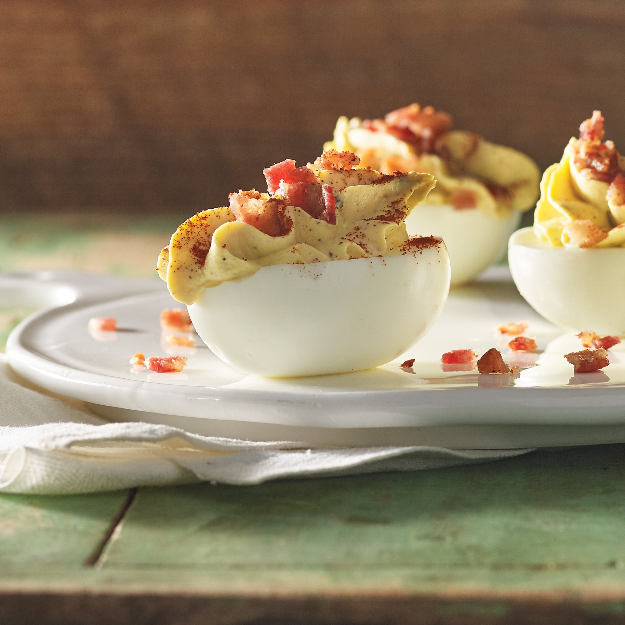 Deviled Eggs with Smoky Scallion Mustard Recipe from HEB
