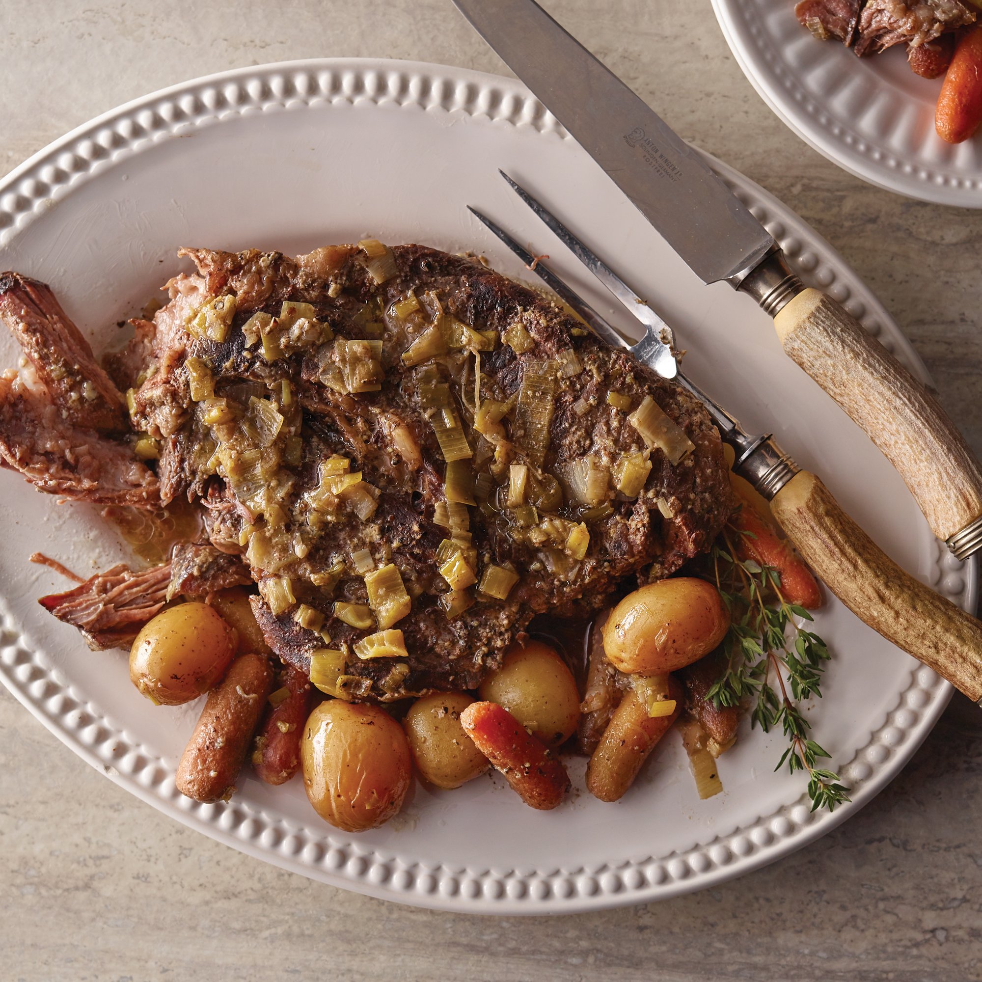 Dijon & Pepper Crusted Chuck Roast Recipe from HEB