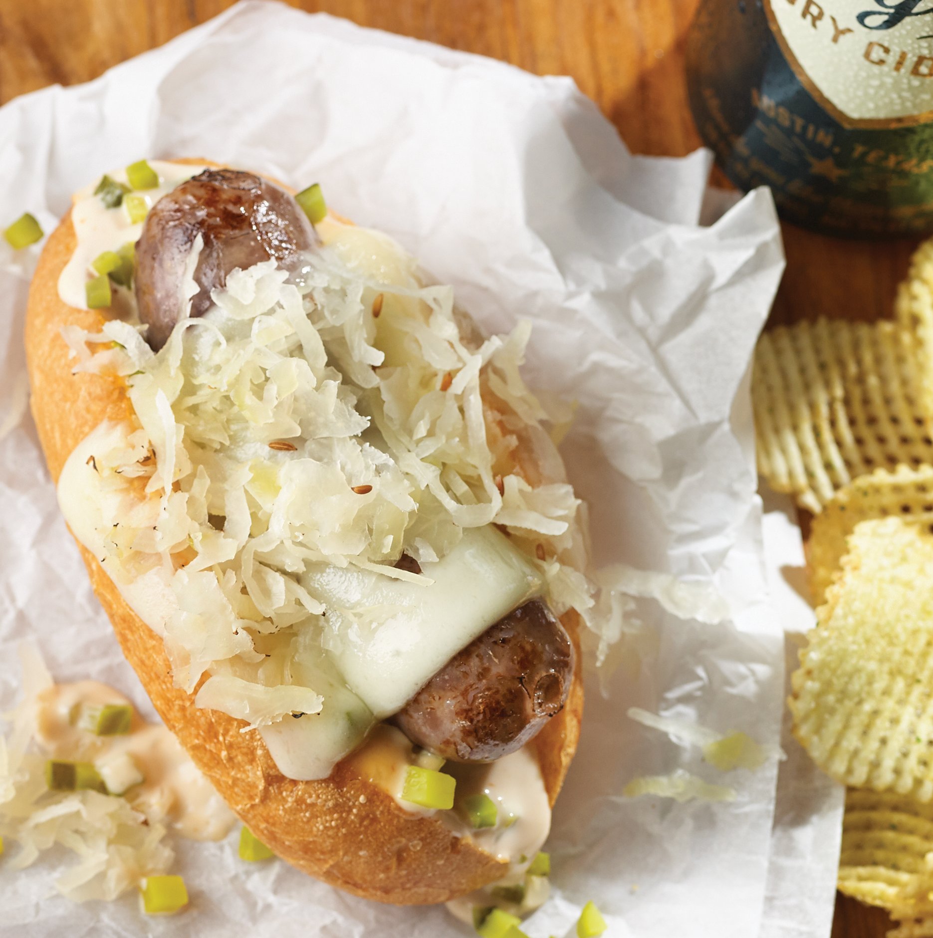 East Cider Brats Recipe from HEB