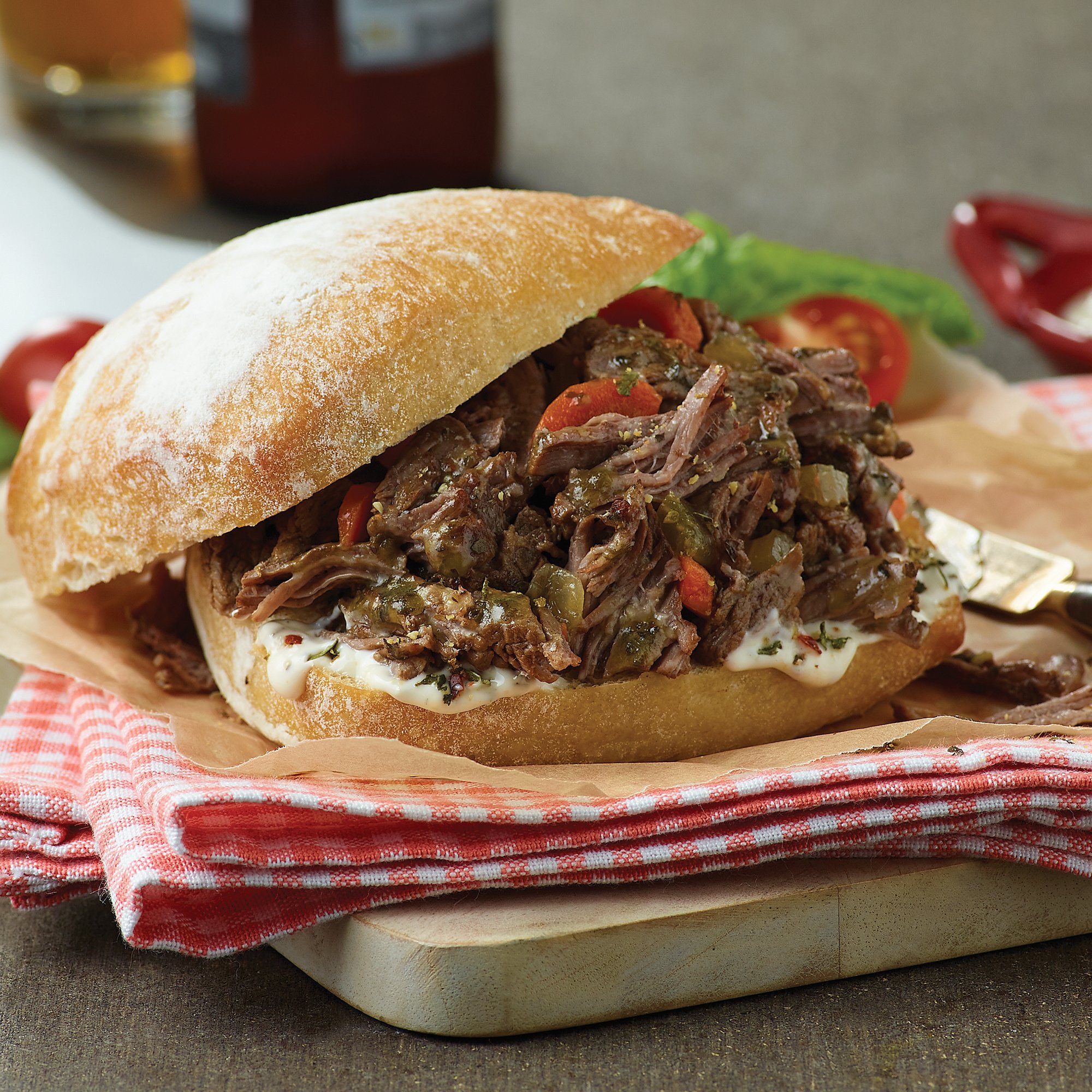 Easy Chicago Style Italian Beef Sandwich Recipe From H E B