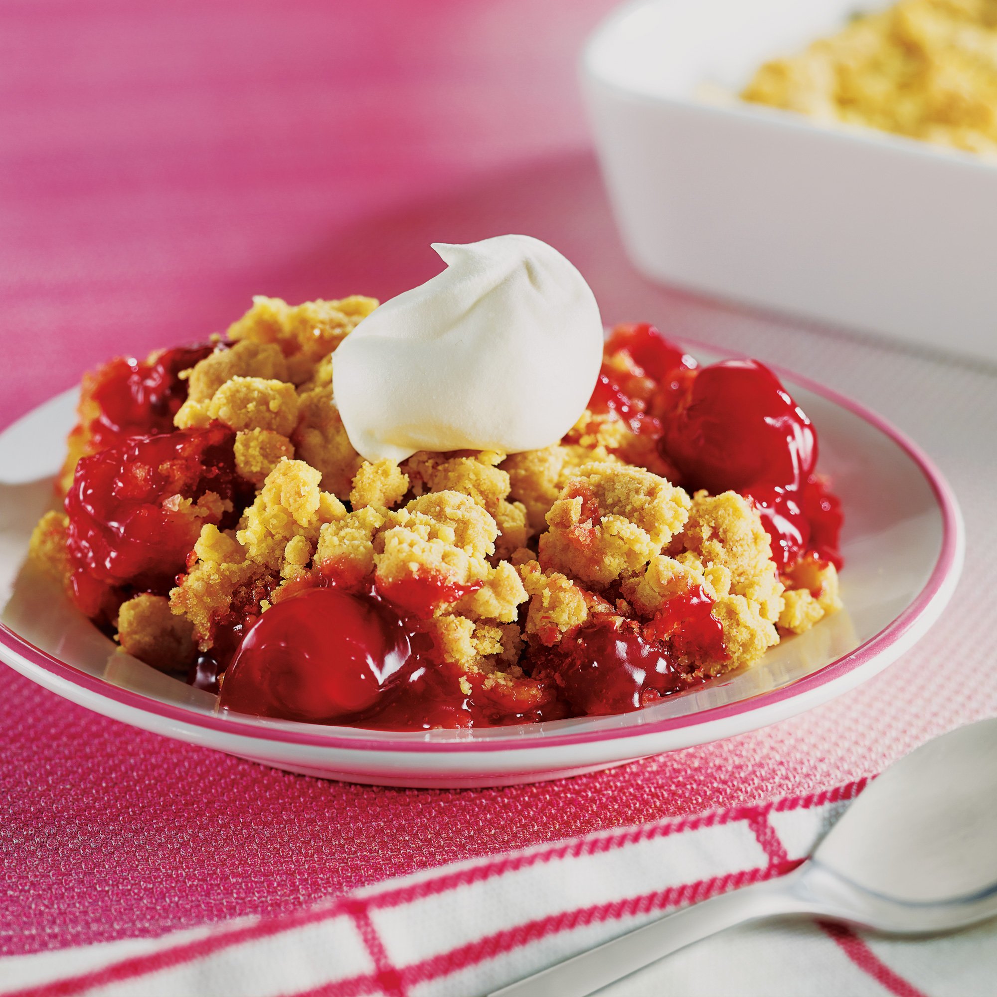 Easy Fruit Crisp Dump Cake Dessert Recipe from HEB