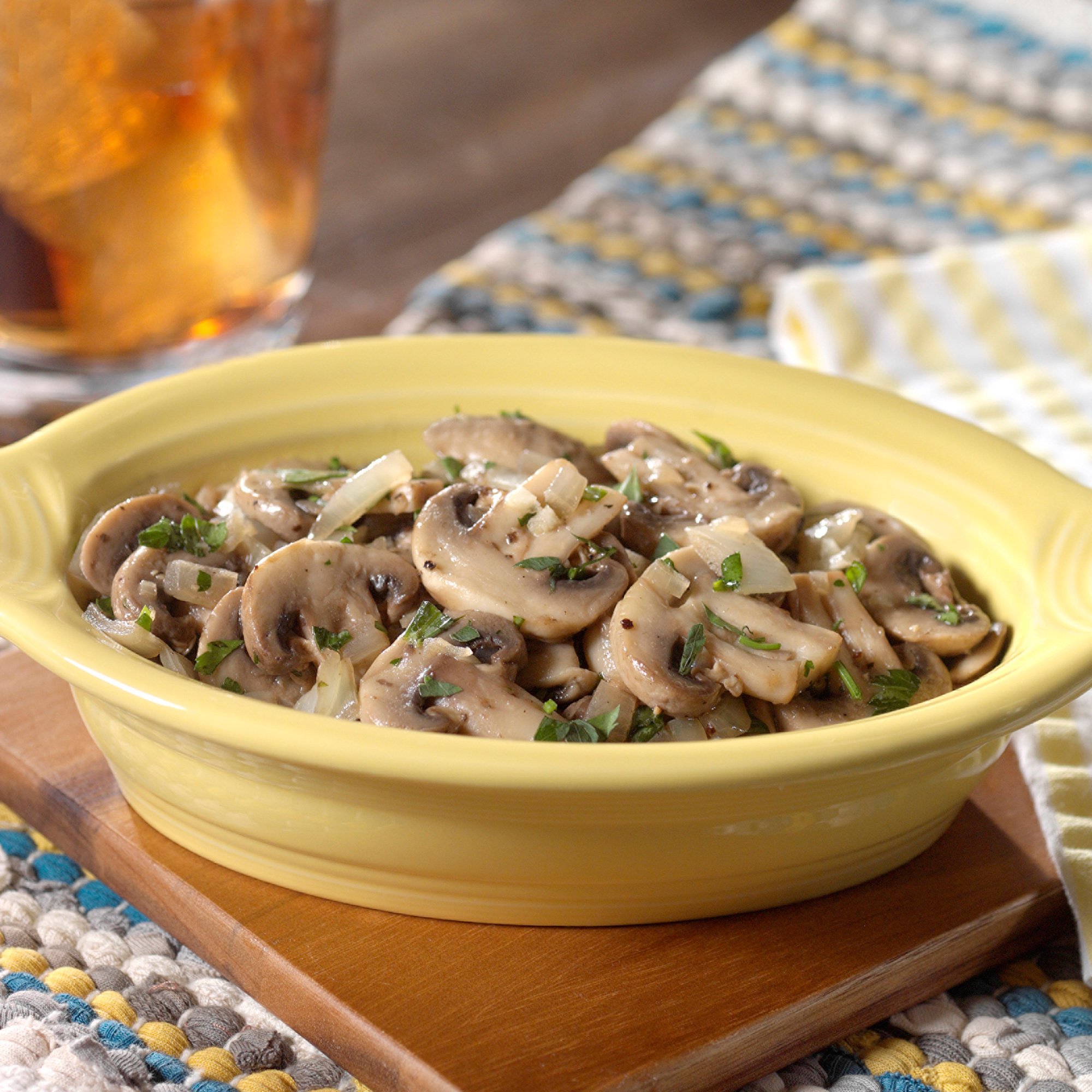 Fresh White Mushrooms With Herbs Recipe from H-E-B