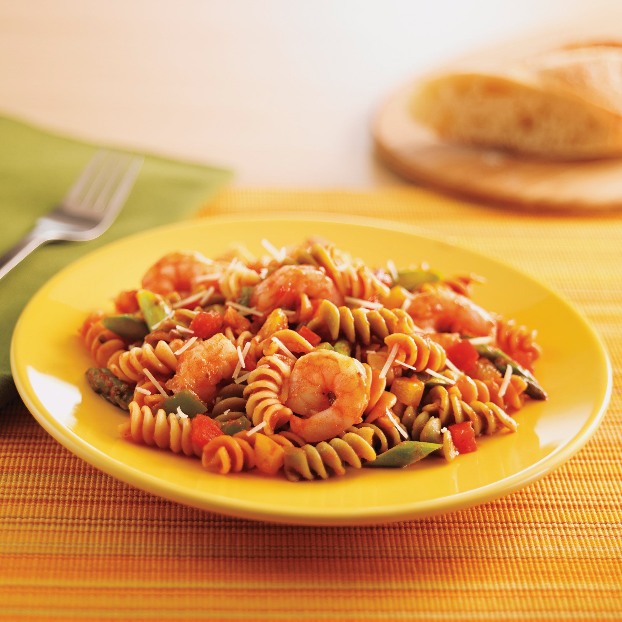 Garden Rotini With Shrimp And Asparagus Recipe From H E B 1183