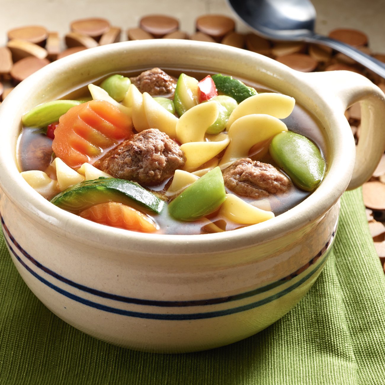 Garden Vegetable Beef Noodle Soup Recipe from H-E-B