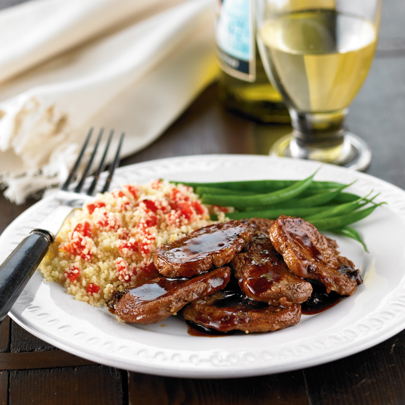 Garlic Molasses Pork Medallions Recipe from HEB