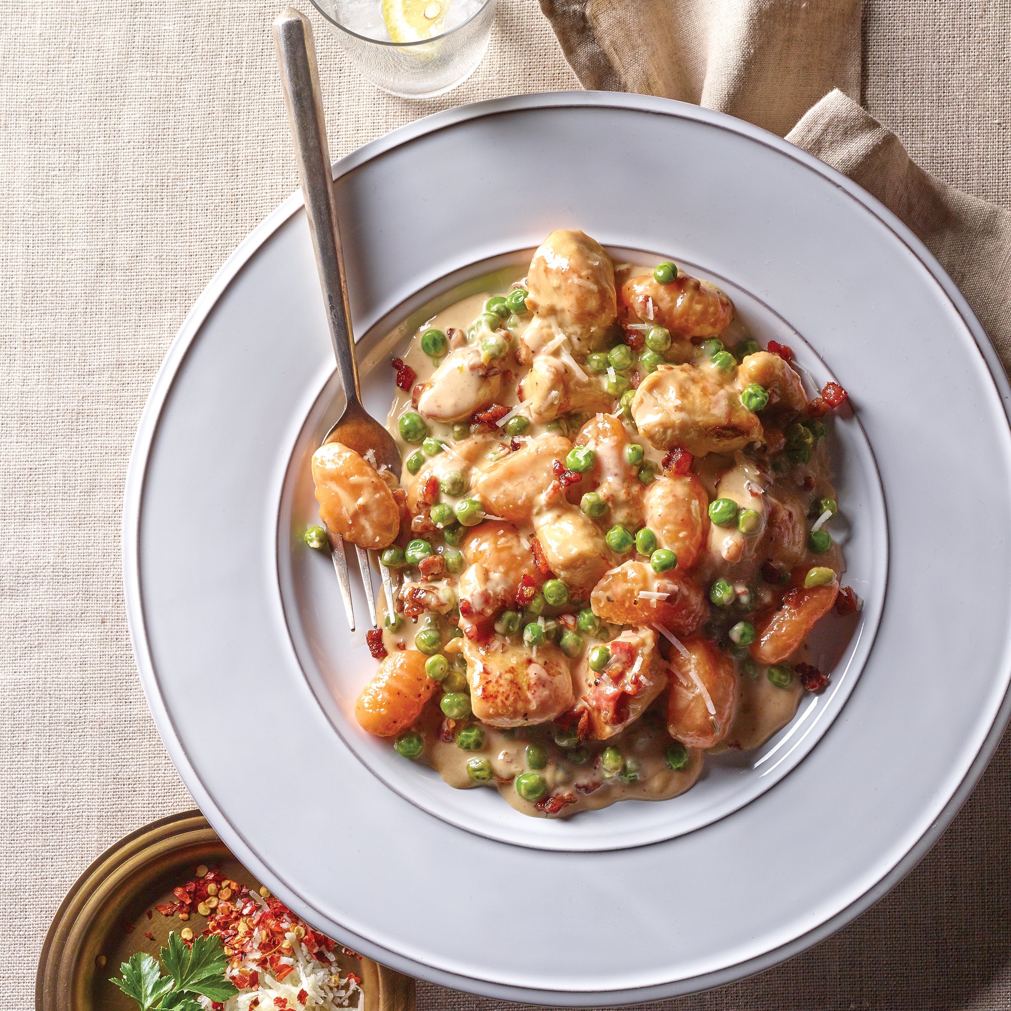 Gnocchi with Pancetta and Peas Recipe from HEB