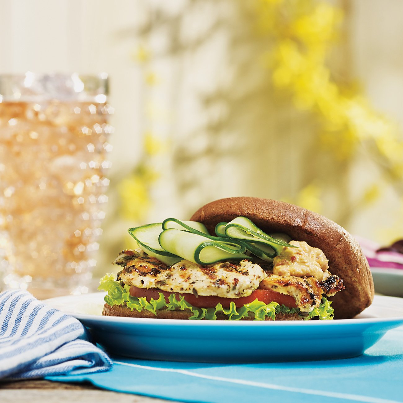 GreekSpiced Chicken Burger Recipe from HEB