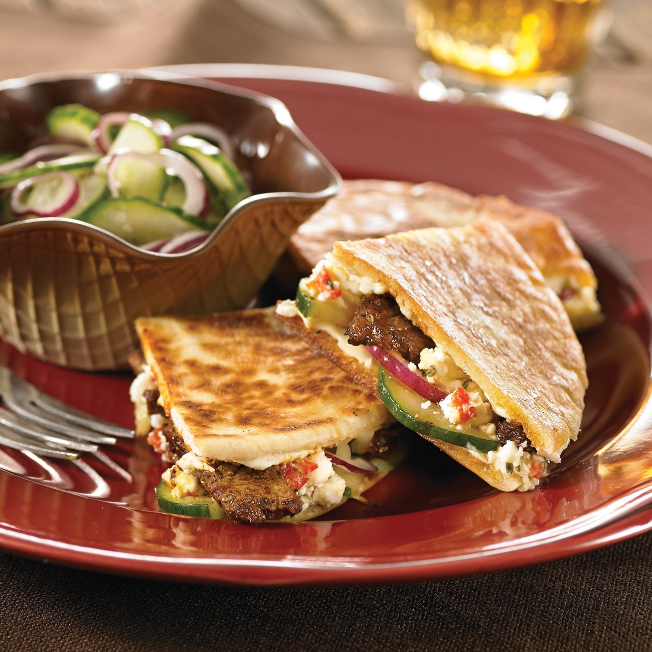 GreekStyle Beef Quesadillas Recipe from HEB