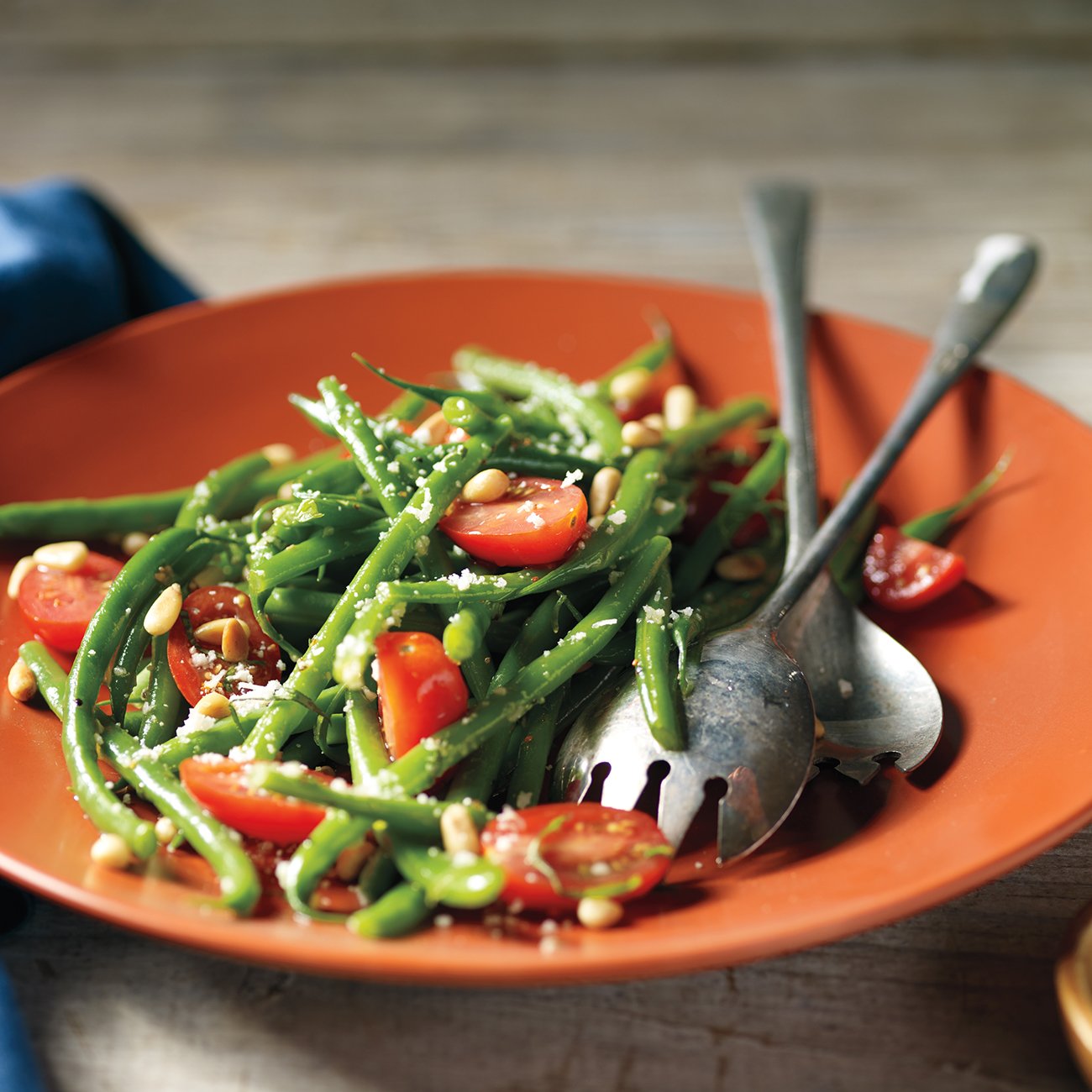 Green Bean Salad with Basil and Toasted Pine Nuts Recipe from HEB