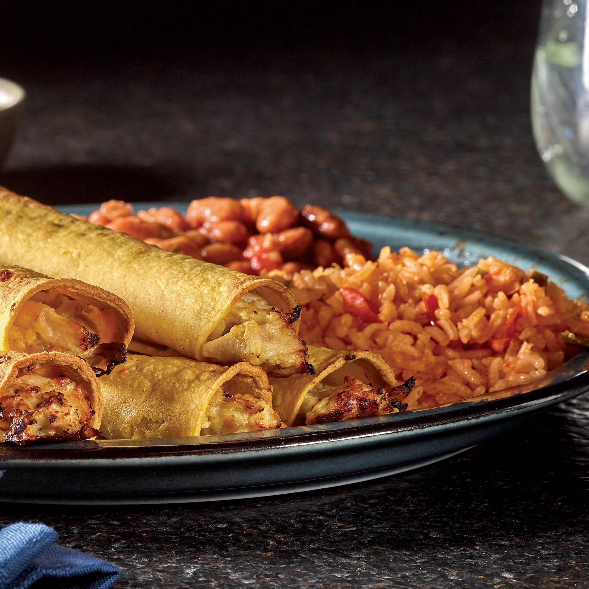 Green Chile Chicken Taquitos Recipe from HEB