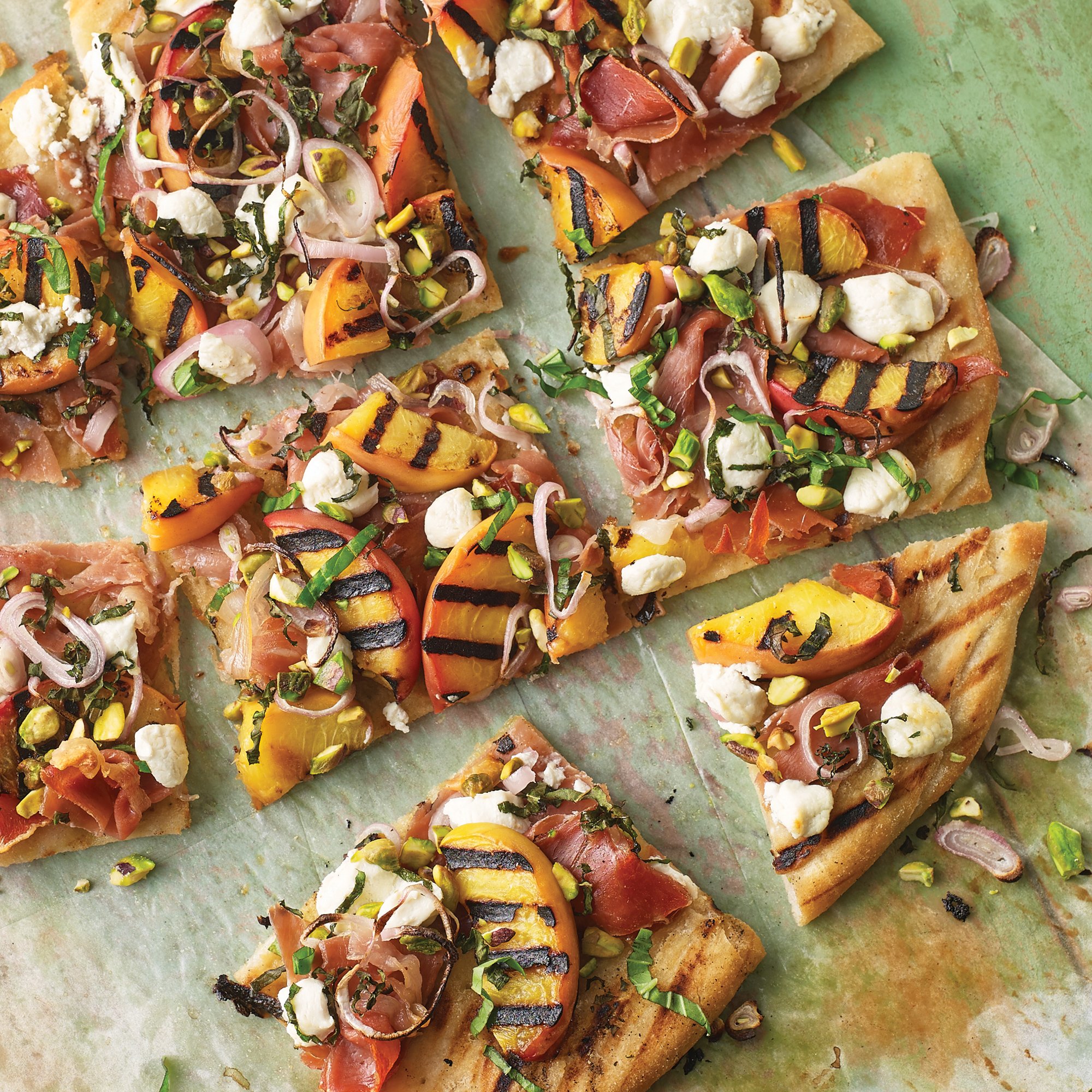 Grilled Peach and Prosciutto Pizza Recipe from HEB