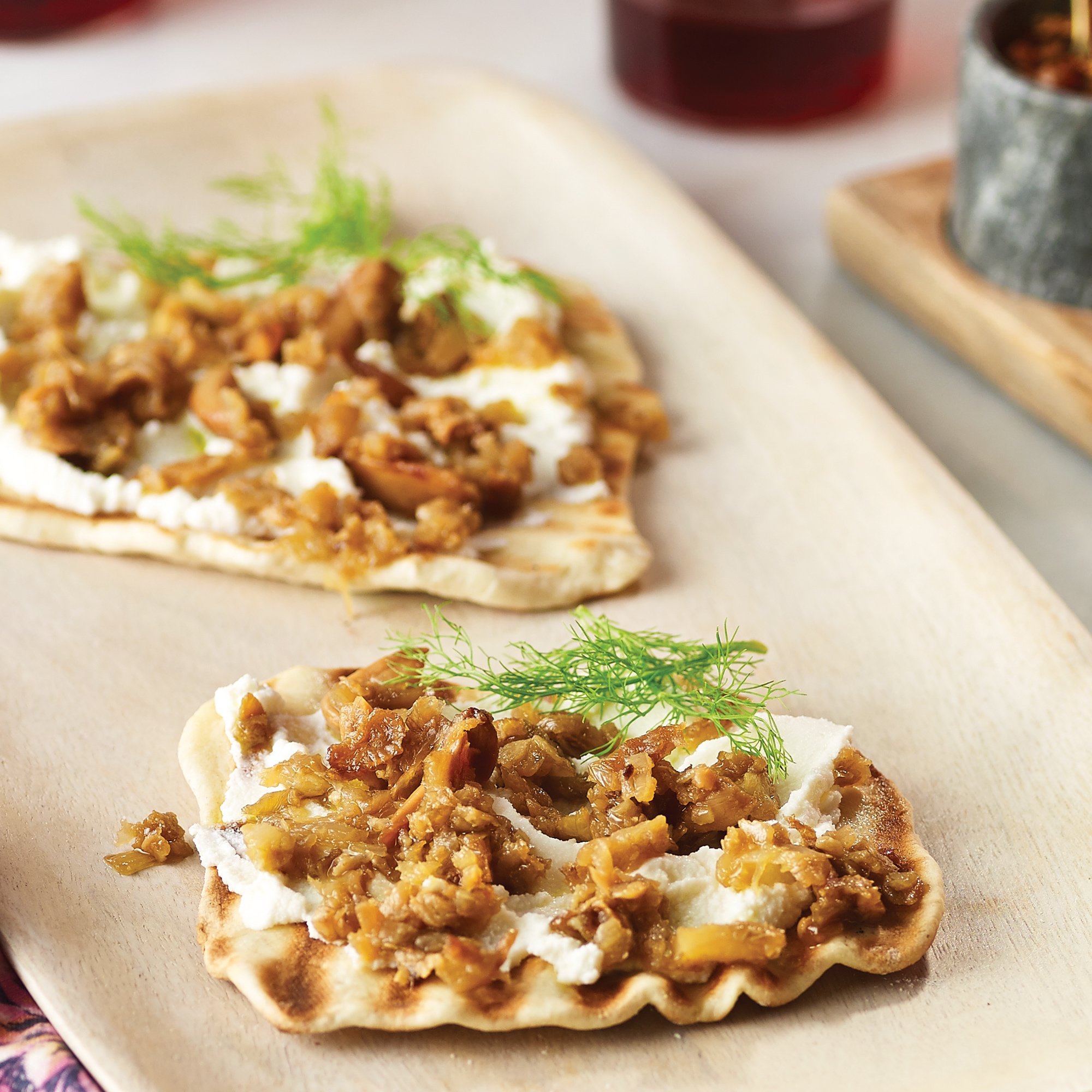 Grilled Pizza Bianca with Fennel & Garlic Confit Recipe from HEB