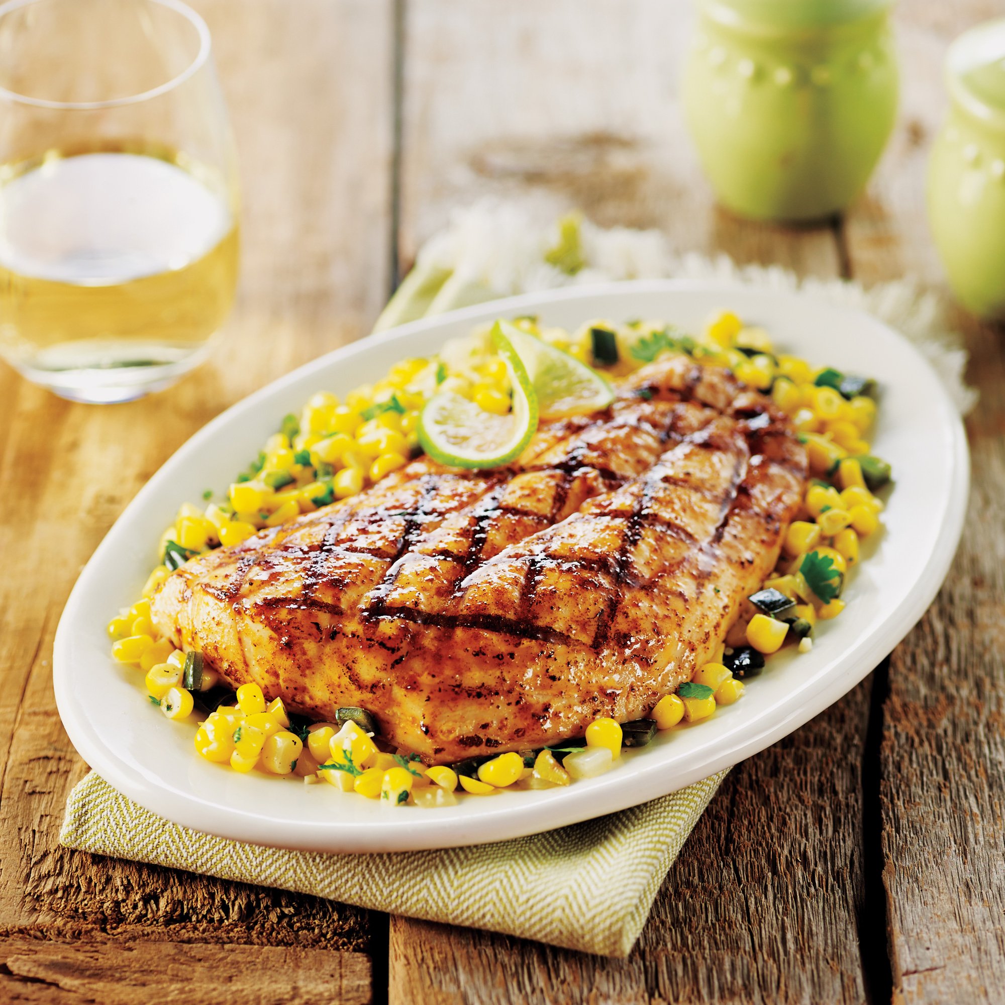 Grilled Snapper With Sweet Corn Salsa Recipe from HEB