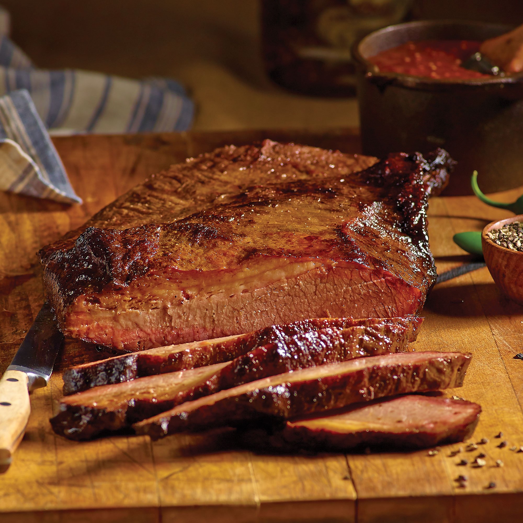 HEB Culinary Academy Competition Smoked Brisket Recipe from HEB