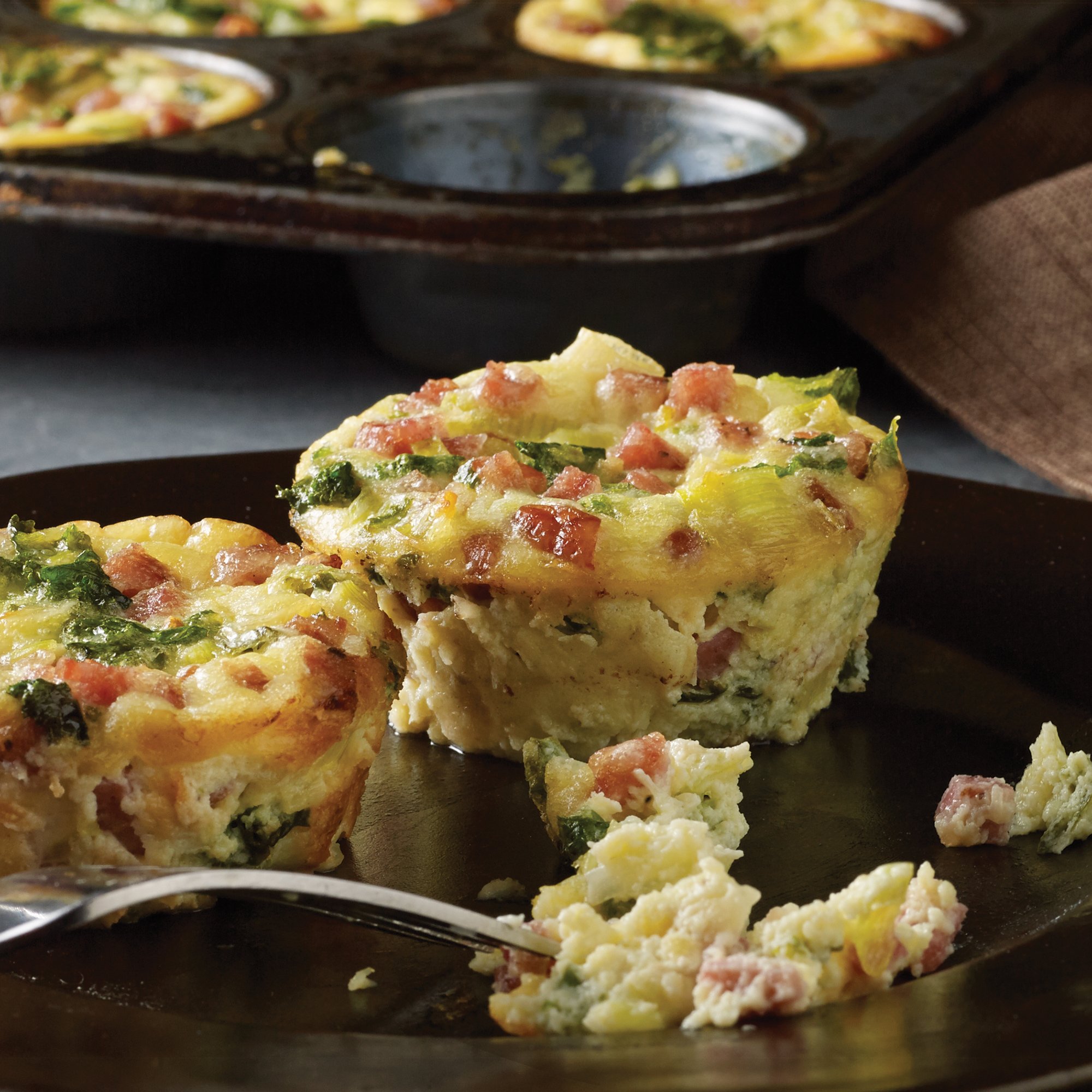 Hatch Sausage & Kale Frittata Muffins Recipe from HEB