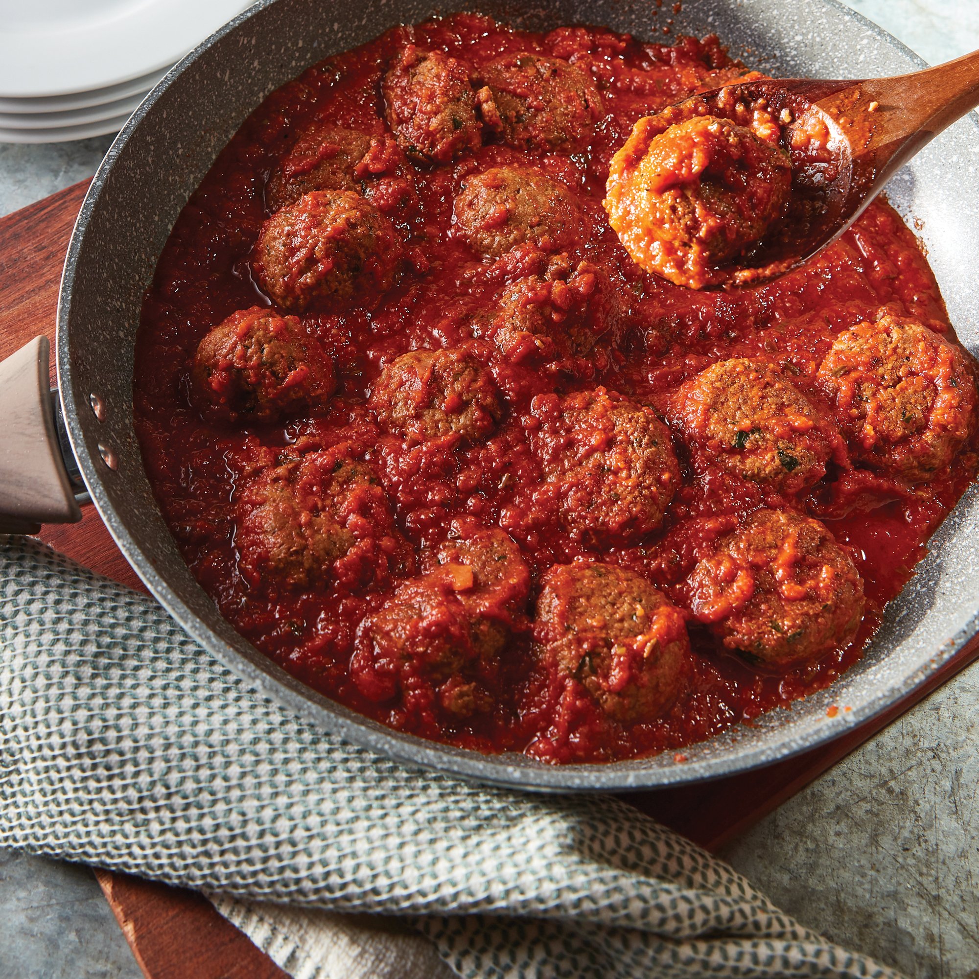 Impossible Meatballs in Tuscan Tomato Sauce Recipe from HEB