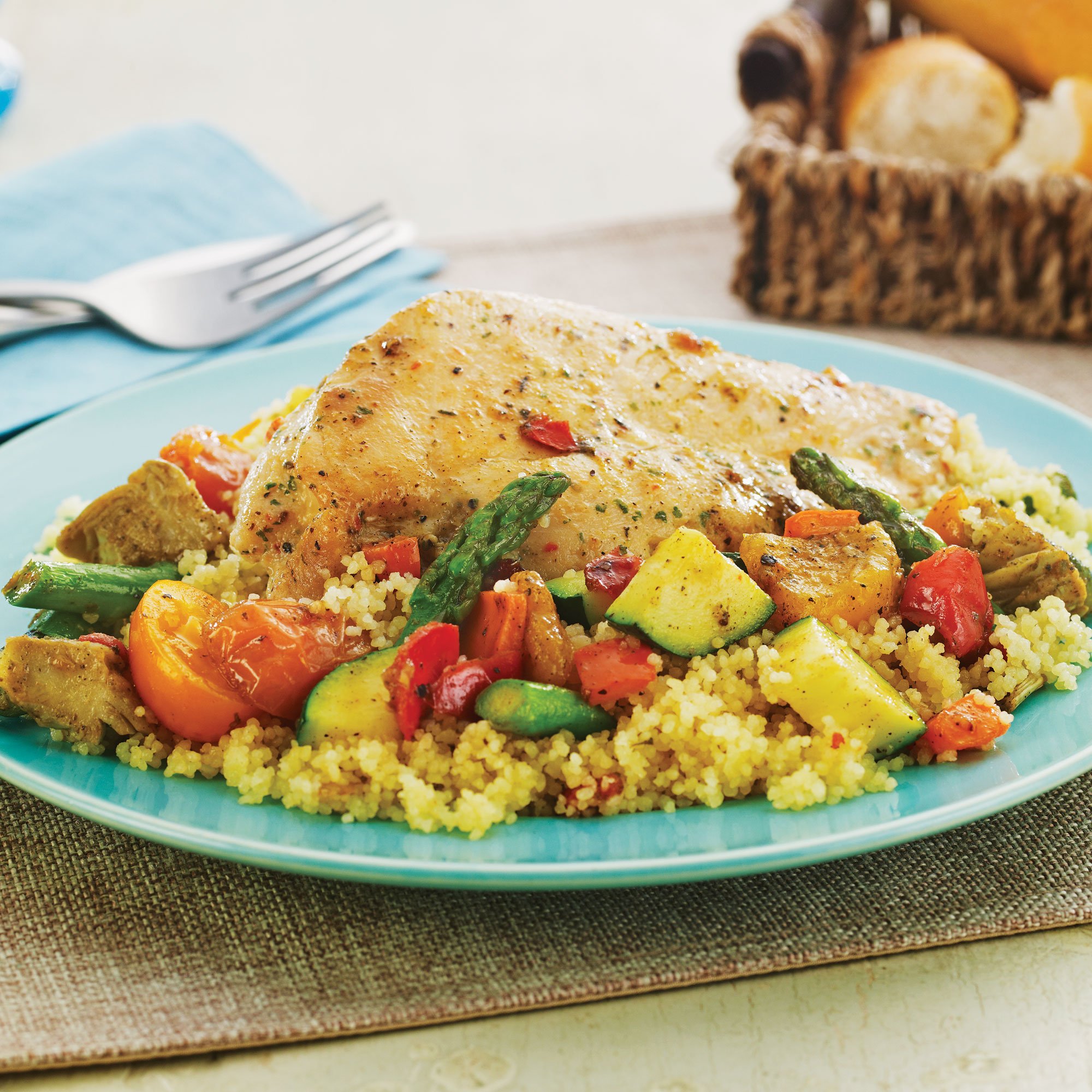 Italian Chicken Vegetable & Couscous Dinner Recipe from HEB