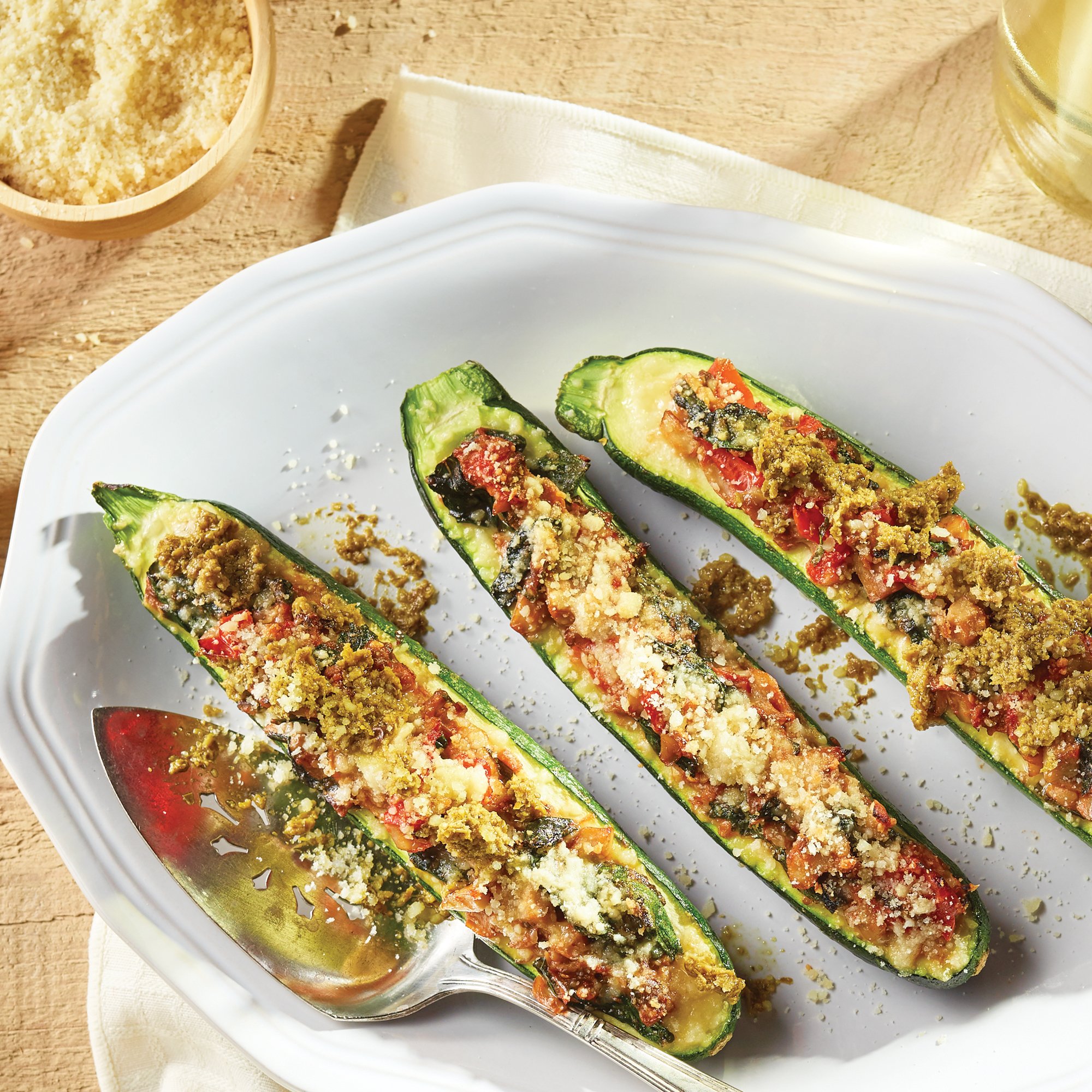 Italian Zucchini Boats Recipe From H E B 6908