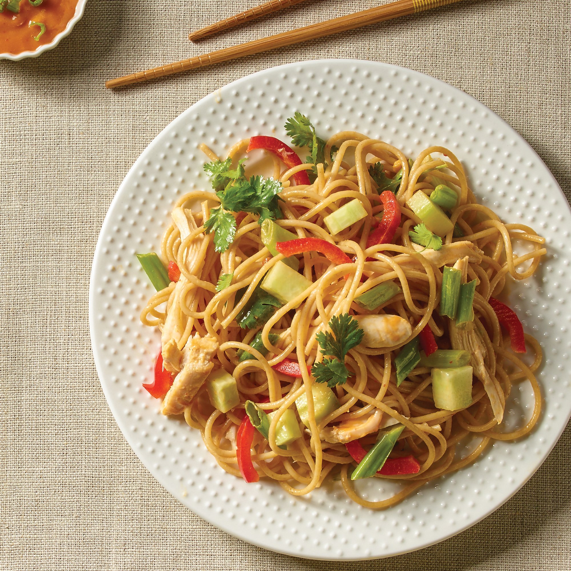 Leftover Chilled Chicken Asian Noodles Recipe from HEB