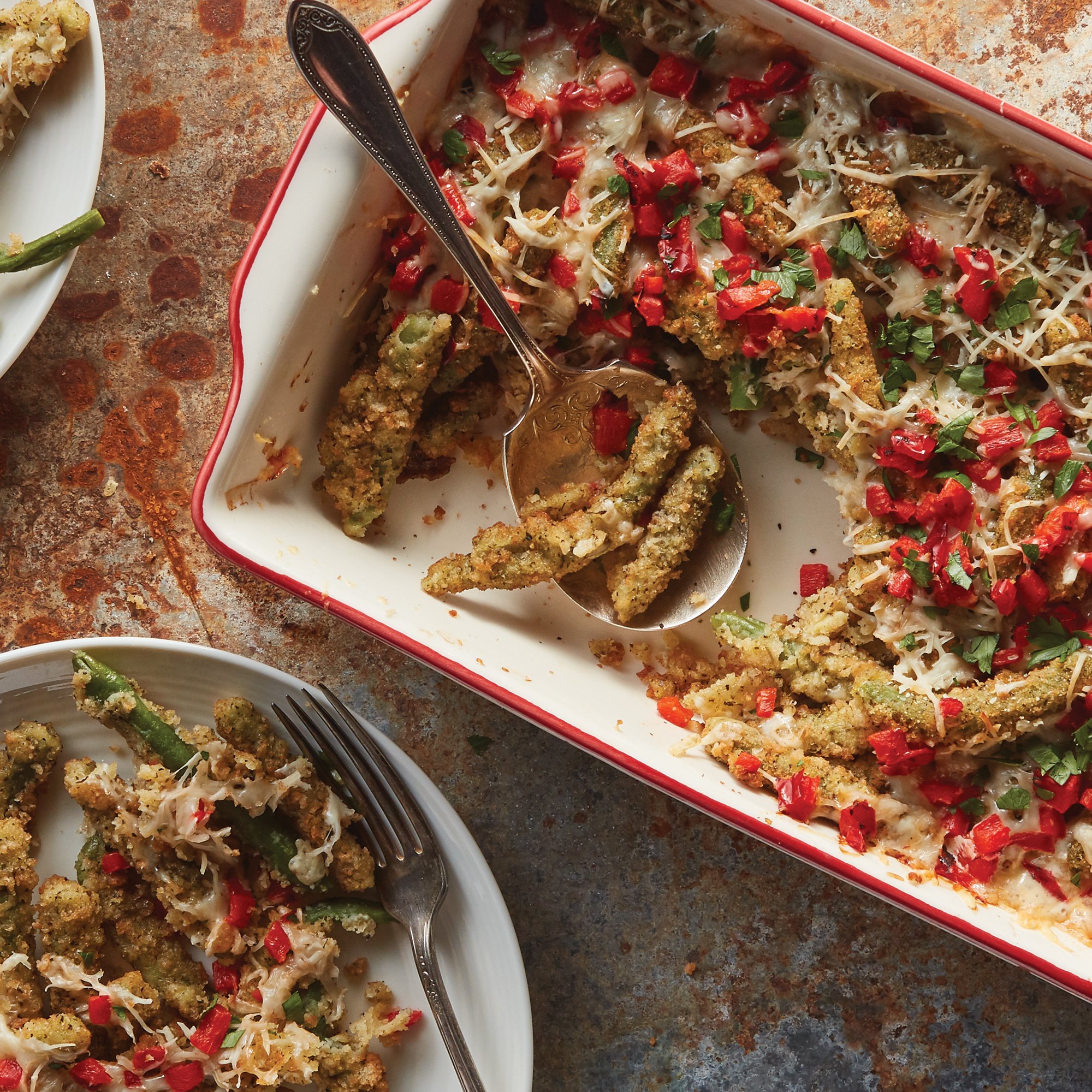 Loaded Parmesan Green Beans Recipe from HEB