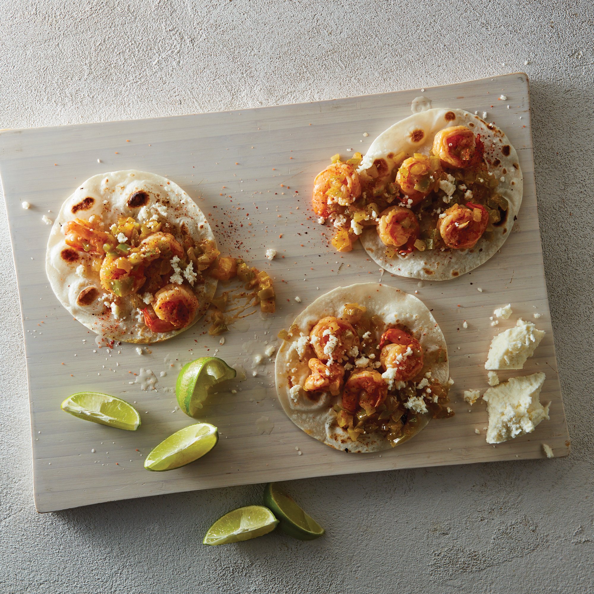 Mango Tajin Shrimp Tacos Recipe from HEB