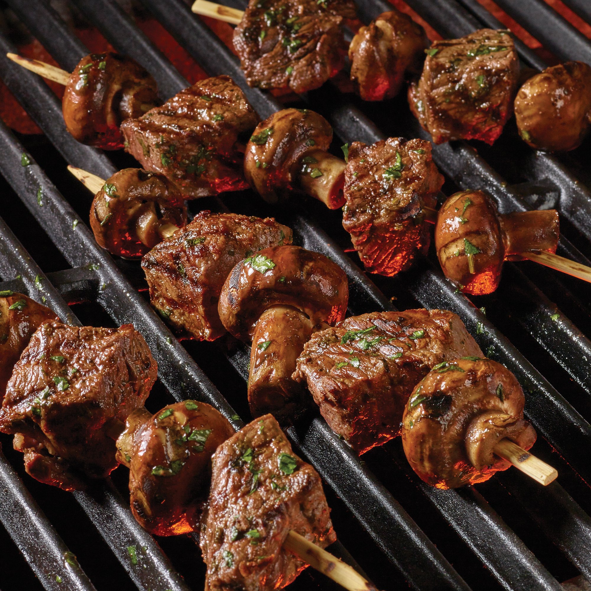 Marinated Sirloin and Mushroom Skewers Recipe from HEB