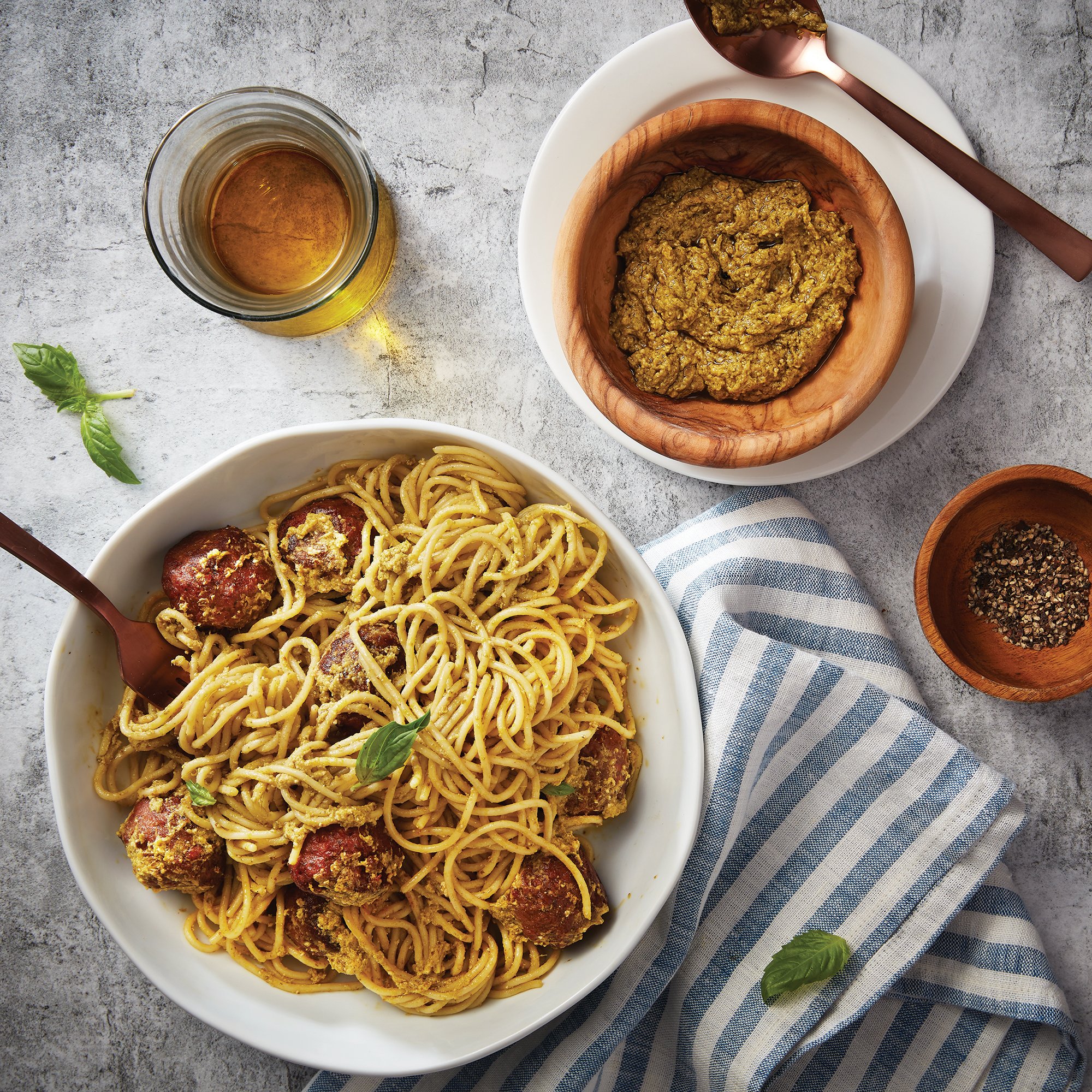 Meatless Pesto Pasta Recipe from HEB