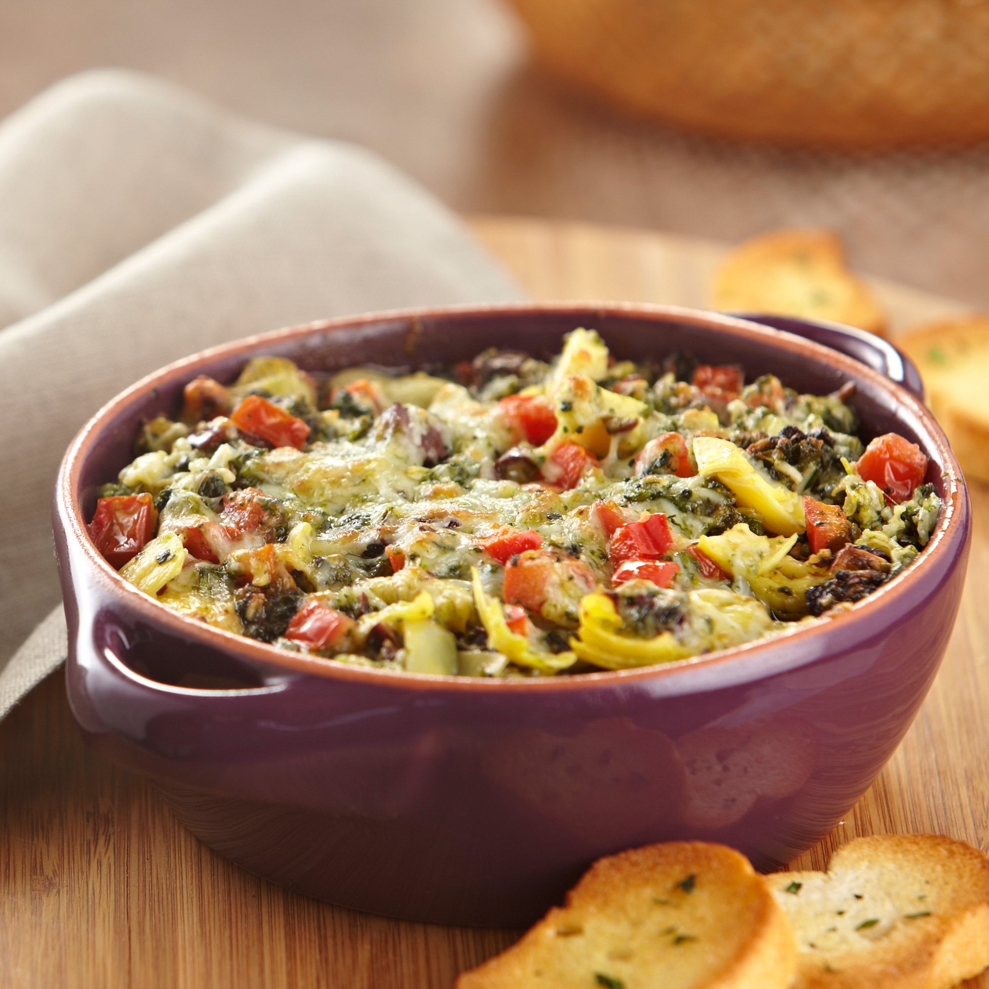 Mediterranean Spinach Artichoke Dip Recipe from HEB