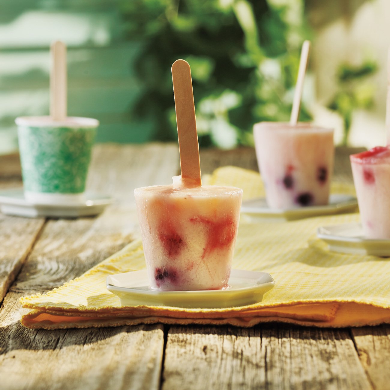 Melon Berry Smoothie Pops Recipe from HEB