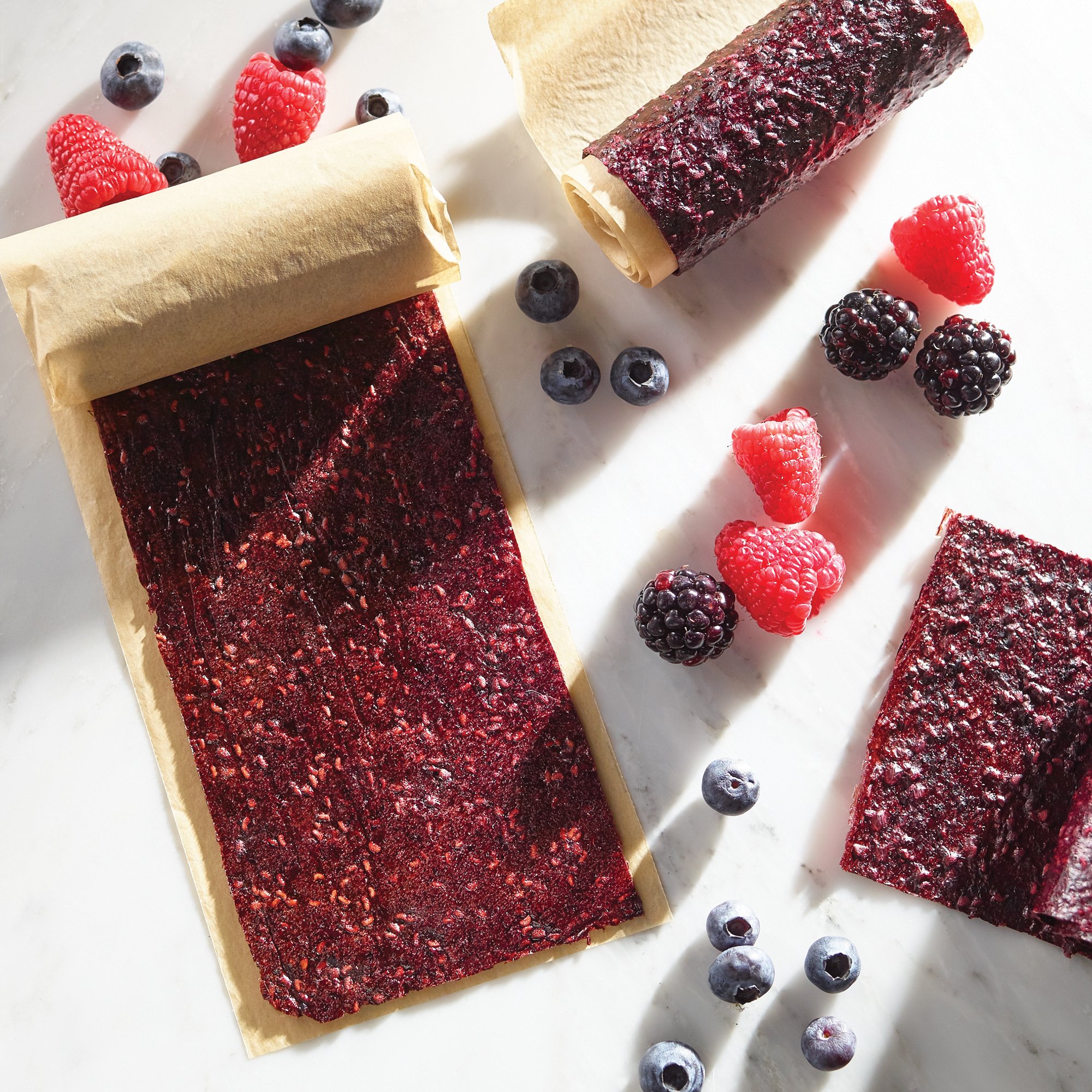 Mixed Berry Fruit Leather Recipe from HEB