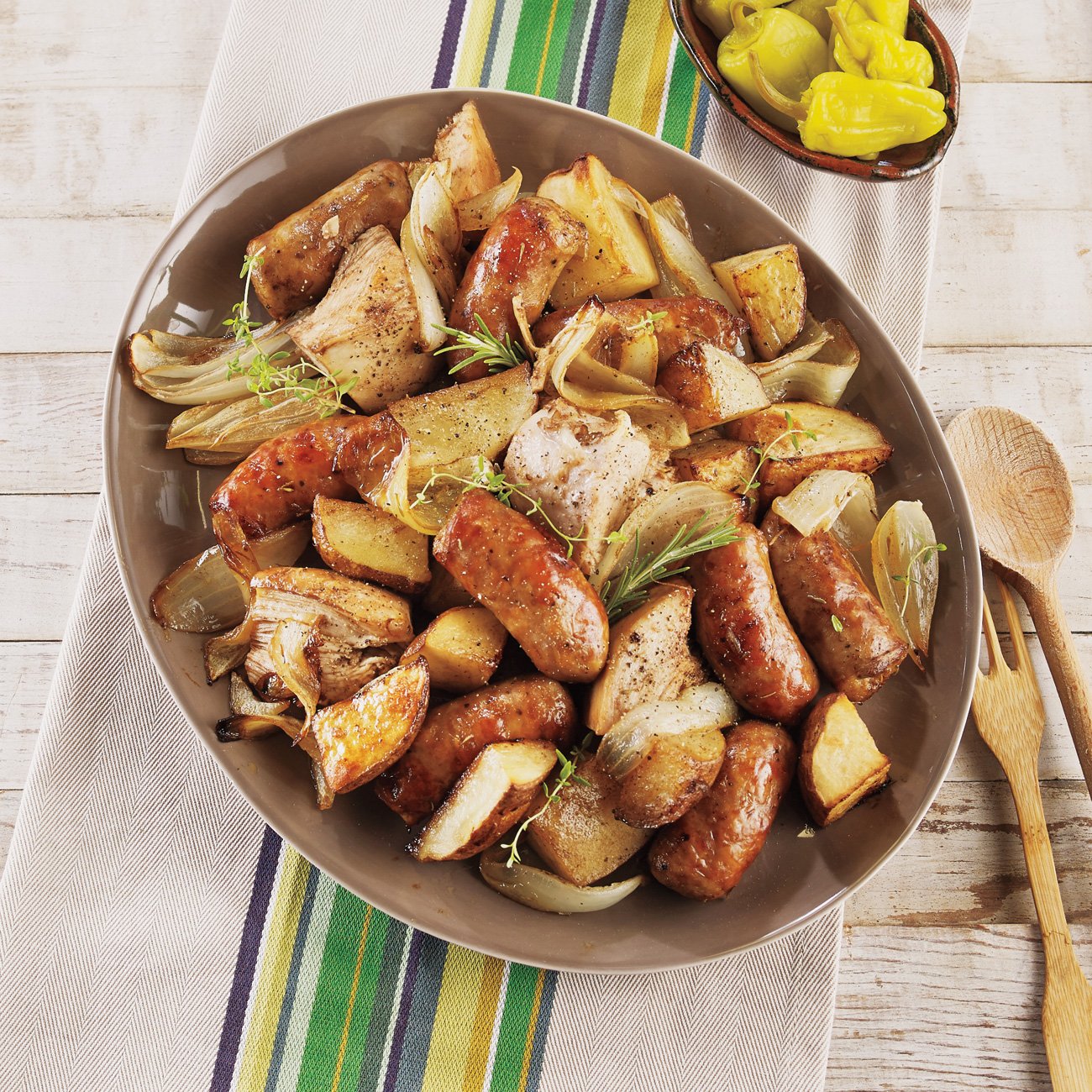 OvenRoasted Turkey, Sausage And Potatoes Recipe from HEB