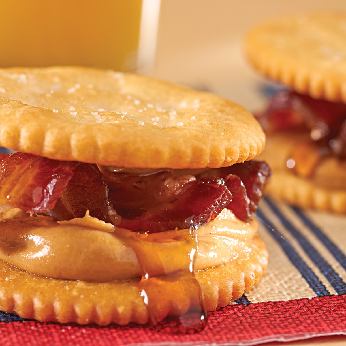 Peanut Butter, Bacon & Maple Syrup RITZwich Recipe from HEB