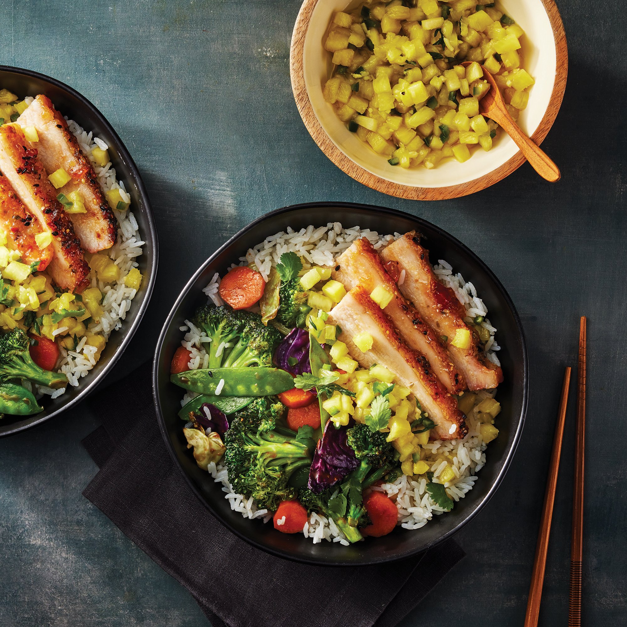 Pineapple Habanero Pork Belly Bowl Recipe from HEB