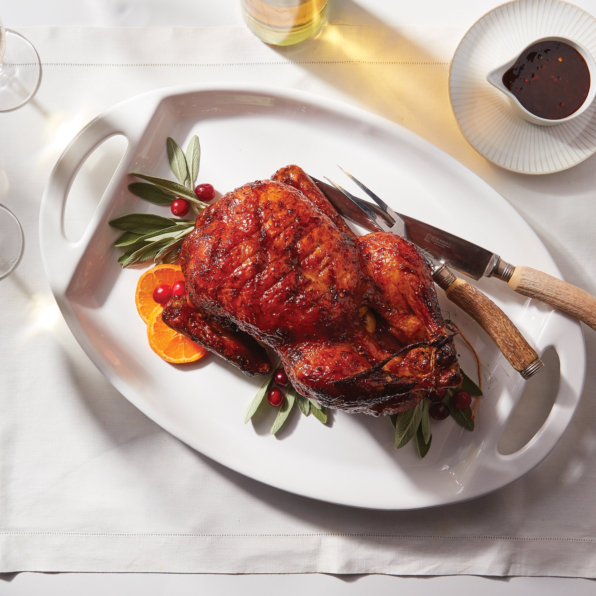 Plum Glazed Slow Roasted Duck Recipe From H E B