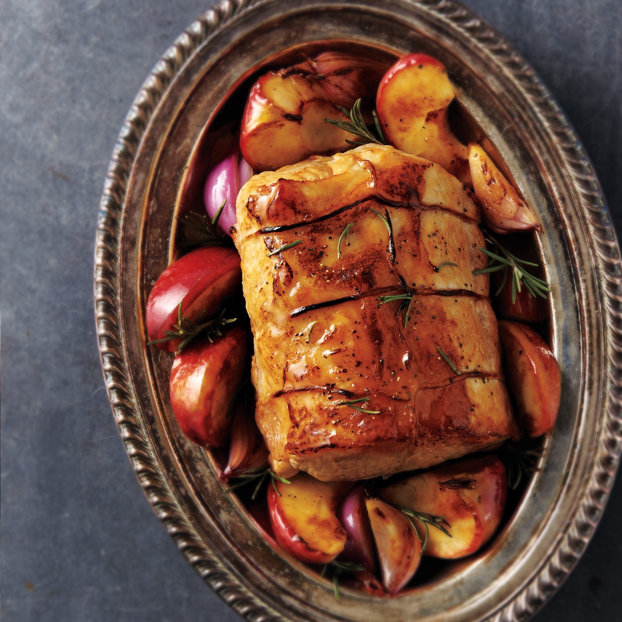 Pork Loin with Hard Cider and Apples Recipe from HEB