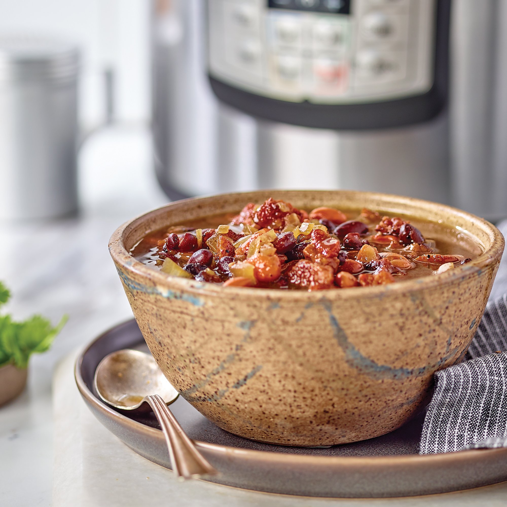 Pressure Cooker Sweet and Spicy Beans Recipe from HEB