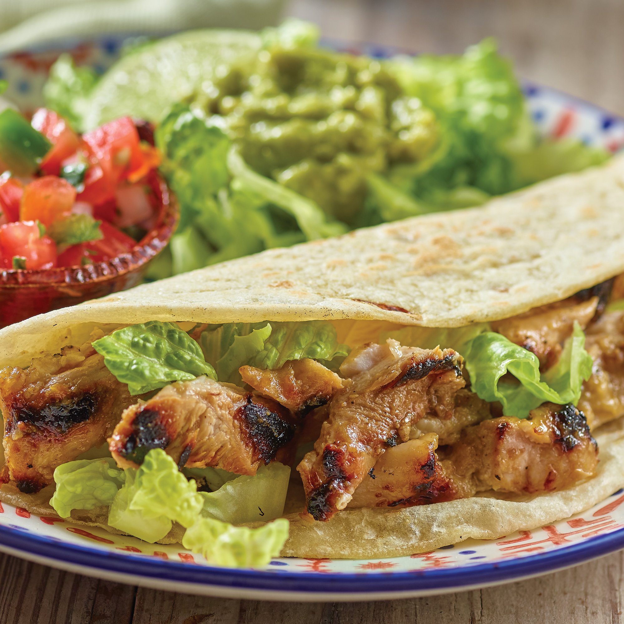 Quince Marinated Chicken with Hatch Tortillas Recipe from HEB